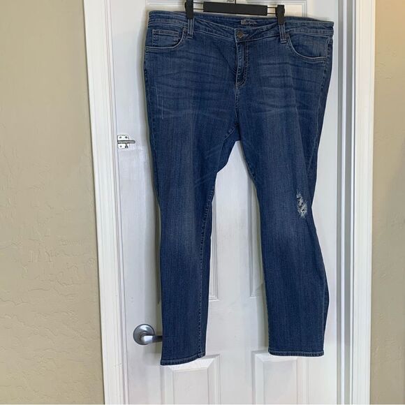 Kut From The Kloth Skinny Distressed Jeans Size 20W - Picture 1 of 11